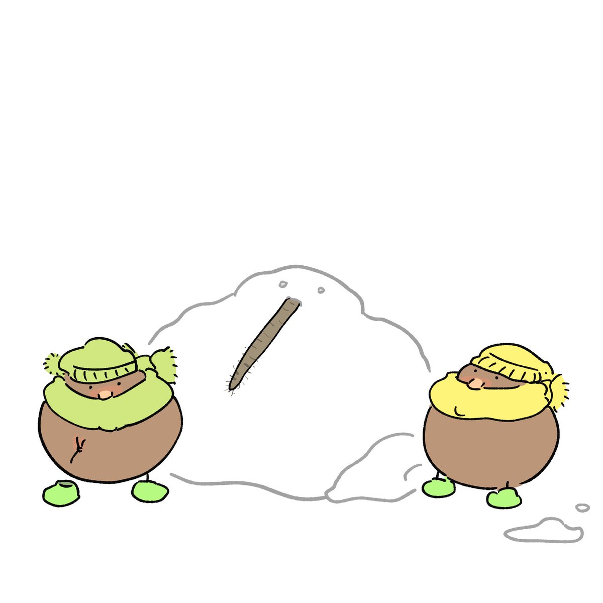 「小キーウィの力作 」|きう山🥝新スタンプ発売🕺のイラスト