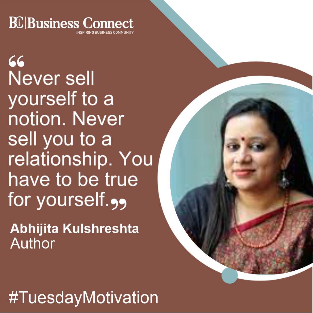 Never sell yourself to a notion. Never sell you to a relationship. You have to be true for yourself. – Abhijita Kulshreshta

#abhijitakulshrestha #author #poet #literarymind #writingjourney #creativewriting #indianauthor #poetrycommunity #literaryworld
#inspirationalwriter #quote