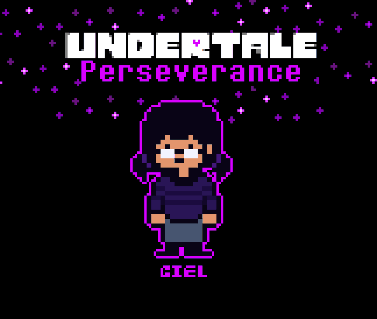 UTPersevere's tweet image. Meet the protagonist of Undertale: Persevere! Ciel is the  human SOUL of Perseverance.   

#undertalepersevere #undertale