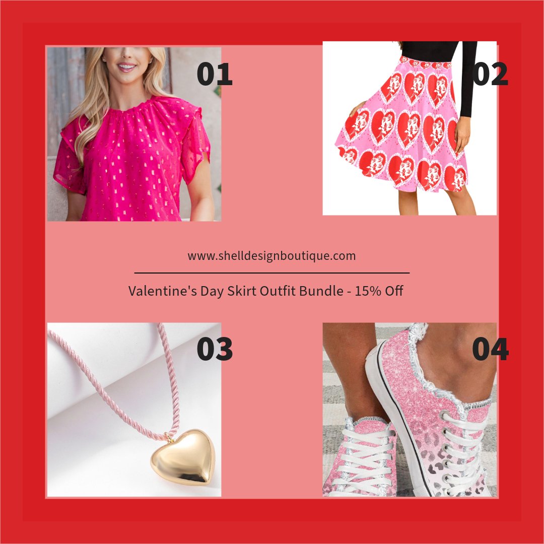 Check out this cute Valentine's Day Outfit Bundle, which gives you 15% off when you buy all the items.  Order soon to ensure delivery before Valentine's Day!  Don't miss this great deal!  0f28ce.myshopify.com/cart?funnel_bu…