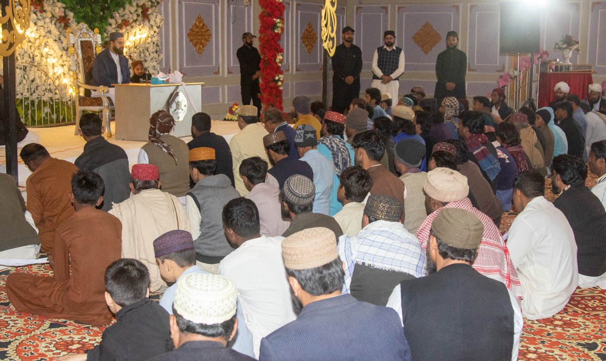 1/2
Annual Melad e Mustafa SAWW and Haq Bahoo Conference Branch Distt Ghotki, Sindh Friday, February 2, 2024.

Presided by (Akse Sultan ul Faqr) His Excellency Hadhrat Sultan Muhammad Bahadar Aziz Sb.

Congregation organized by: #IslaheeJamaat Branch Distt #Ghotki, Sindh.