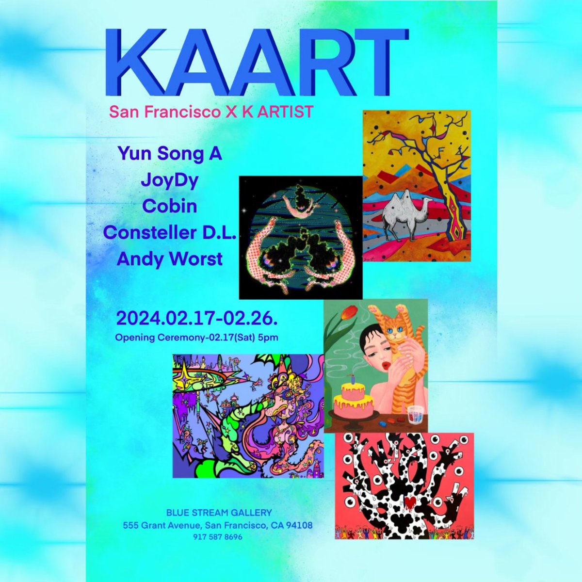 hui_art_'s tweet photo. β¨οΈ"KAART" exhibitionβ¨οΈ
πBluestream gallery
https://t.co/JbBpMXYSfh
λ―Έκ΅ λΈλ₯΄μ€νΈλ¦Όκ°€λ¬λ¦¬μμ μ΄λ¦¬λ νκ΅μν°μ€νΈ5μΈ νΉλ³μ π
μ μλ μνλ€μ λͺ¨λ 2024 λ
μ μλ€μ
λλ€.μ~ππ
κΈ°ν @constellerdl_art π
μ μμΌ: 2024. 2.17~ 2.26
Opening ceremony 2.23
#JoyDy #exhibition #Kart https://t.co/kmIxrW6tFs