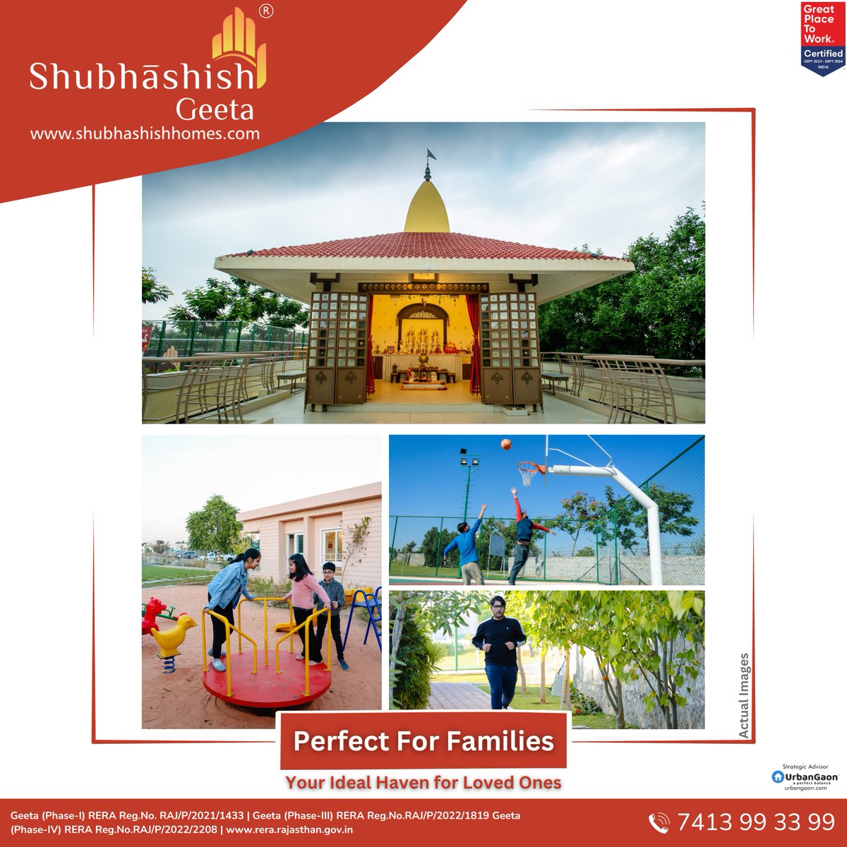 Every Moment, Every Memory: Shubhashish Geeta is more than a home; it's the perfect place for families. Designed for joy, laughter, and shared memories, it's where your family's story unfolds.

#Shubhkadam #lifeatshubhashish #shubhashishhomes #shubhashishgeeta #makeyourshubhmove