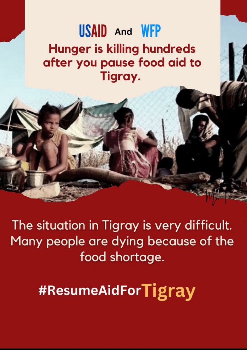 Tigray’s devastating Famine !

Tigray Famine has reached to the worst level. Children in Tigray are facing  death due to starvation and shortage of medical care. USAID & WFP take action.
#StopTigrayFamine
#AllowAccessToTigray
#ResumeAidForTigray