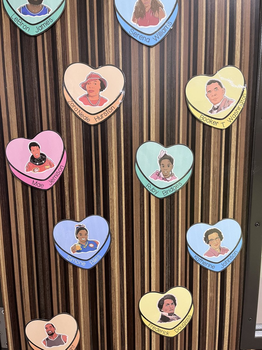 Ms. Dillow’s classroom door is a conversation starter supporting Black History Month! 💜
#RedBluffElementary
<a href="/PISDELEMSS/">PISDELEMSS</a>