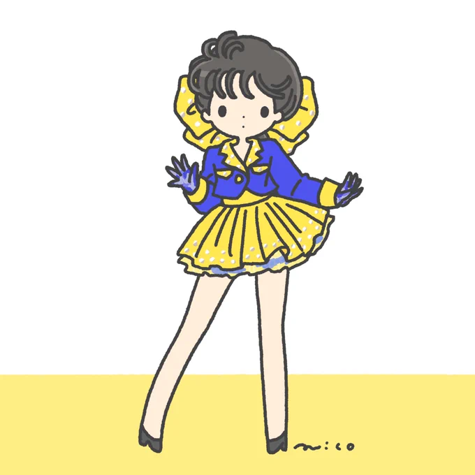 HAPPY BIRTHDAY! 1.ザ・ストレス 2.17才 3.非実力派宣言 4.雨  #森高千里#fanart (2020) 