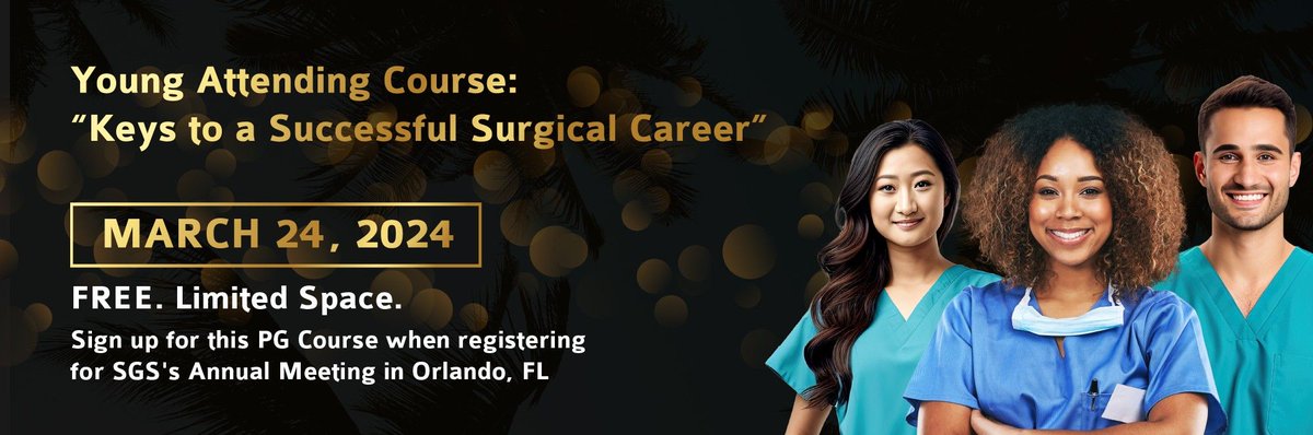 Coming to SGS 2024! - Jumpstart your surgical career with topics such as marketing your practice, boosting scholarship, employment contracts, patenting, and more!
Tailored for fellows and recent FPMRS / MIGS graduates @GynSurgery @FMIGS1 #gynfluencers #MIGS #SGS2024