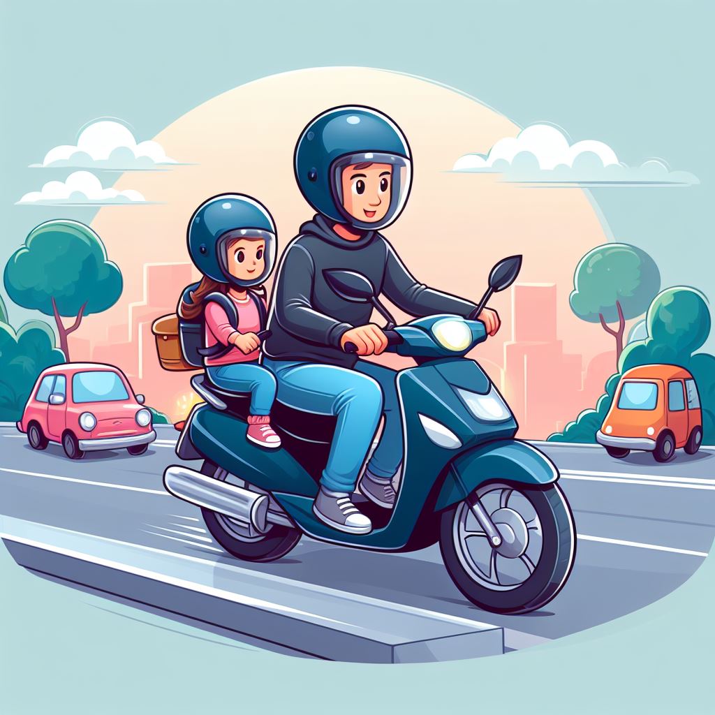 Yesterday, while traveling in an auto rickshaw, I saw a foreign  national riding a two-wheeler. She had her helmet securely fastened, and  surprisingly, she even ensured that her child was wearing a helmet with  the strap properly secured.  #SafetyFirst #HelmetSafety