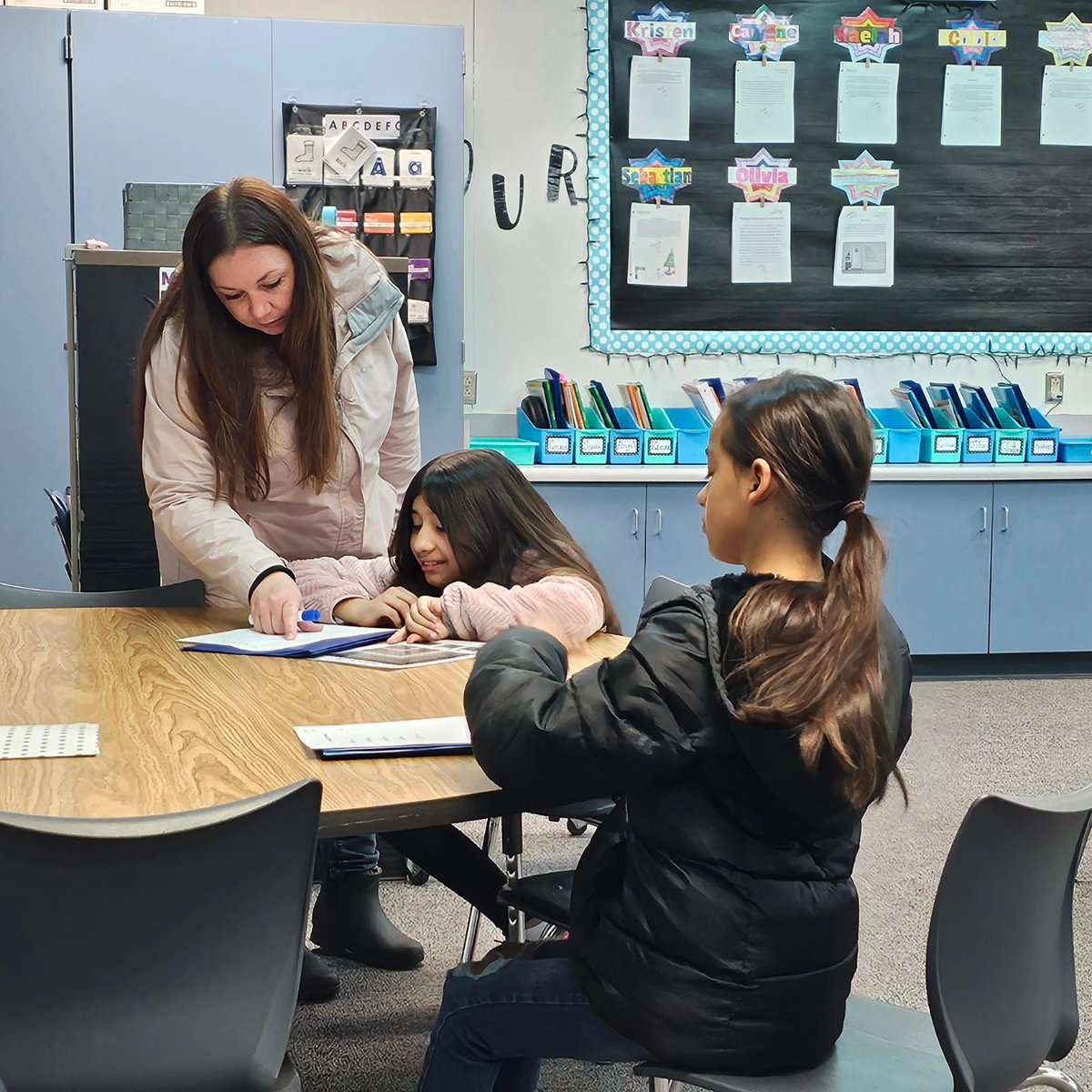 collegewood_el's tweet image. Mrs. Nouse makes even the most complicated math concepts, like exponents, FUN! She breaks down problems, models, and reinforces vocabulary. The result? Success! #cultivatebelonging🌱 #developingmindsnurturinghearts