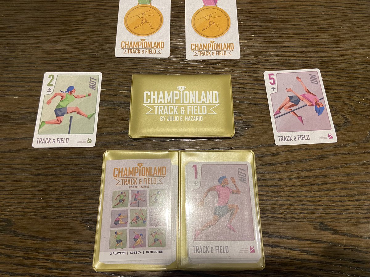 I officially have a series of games in my designer portfolio! Copies of Championland: Wrestling from <a href="/buttonshy/">Button Shy Games</a> have arrived! First one in the series was Championland: Track and Field. Keep an eye out for the next one!