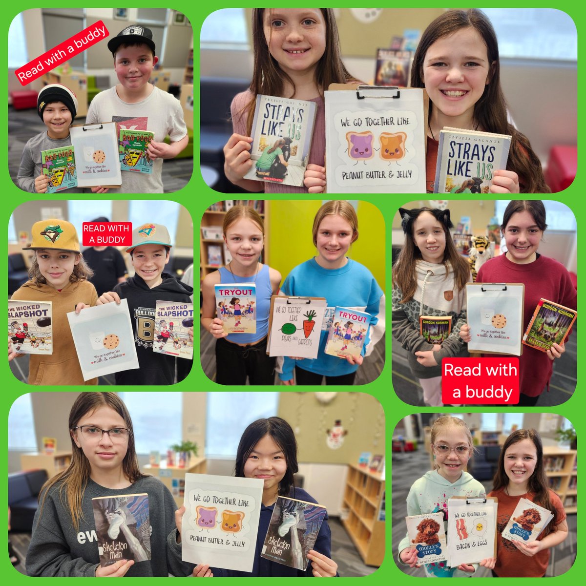 KarrasSL's tweet image. What&apos;s more fun than reading a really great book? 🤔 Reading a really great book with your best buddy!🥕🫛&amp;amp;🍳🥓&amp;amp;🥛🍪 @IRIC_WC @MrsPedersen88 @MrsNymark #Februaryfun #welovetoread #sharingiscaring #buddyreading