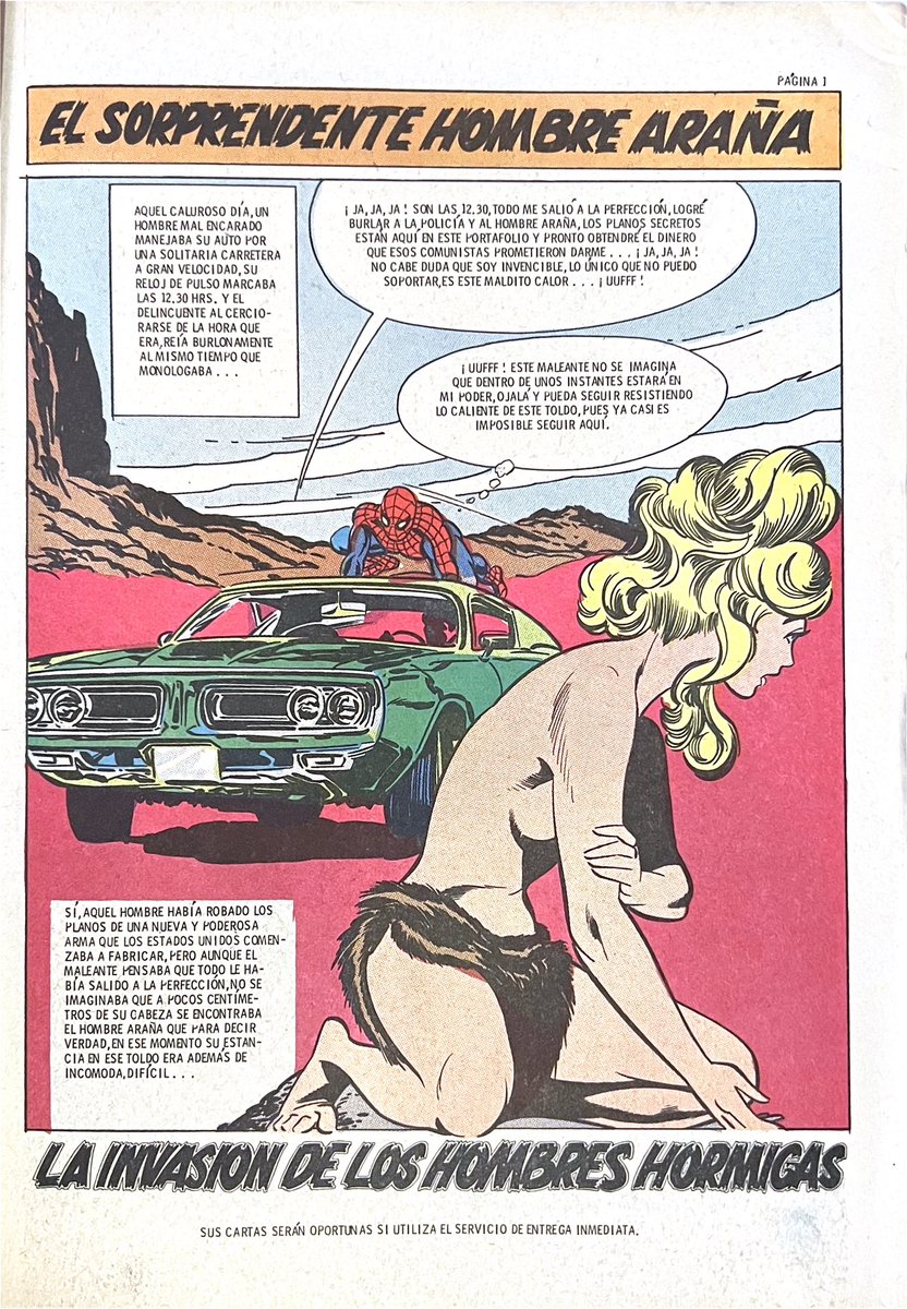 DiabloComics22's tweet photo. This is something Else! look #ElSorprendenteHombreAraña No. 178
#joseluisduran #SpiderMan #Marvel #InternationalComics
#ForeignComics
#MexicanComics #Comics #elsorprendentehombrearna https://t.co/B2j9mHvboS