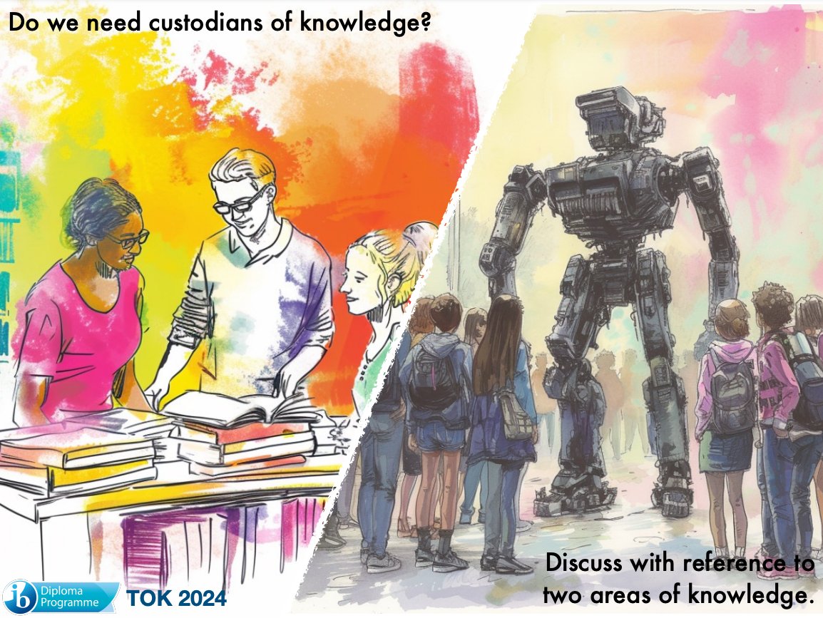 sjtylr's tweet image. #IBTOK Questions 2024 

"Do we need custodians of knowledge?"