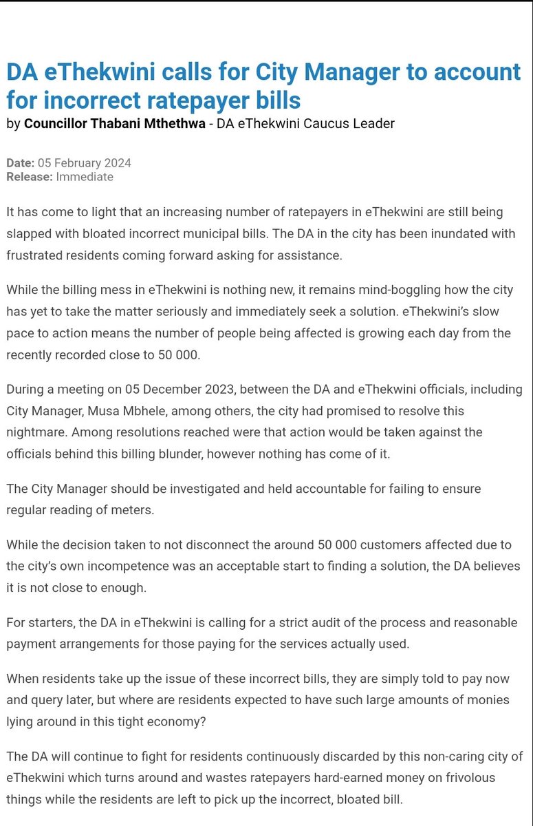DA eThekwini tweet media