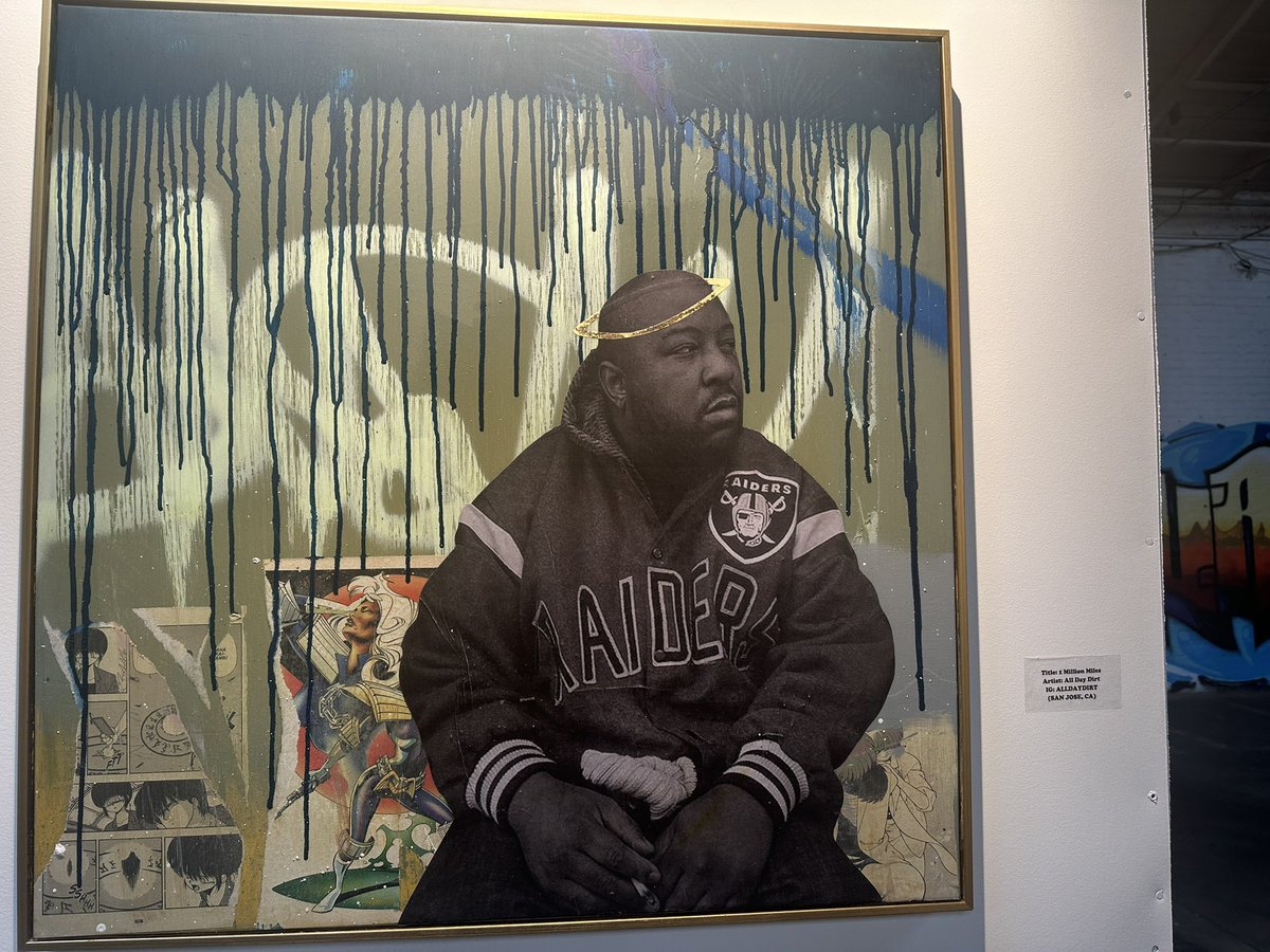 RasCeylon's tweet photo. The #Jacka art show in The Town was powerful..ran into my bro @MistahFAB shooting a remix vid of his classic collab wit Jack “Callin my name” long live Shaheed Akbar (RA) aka Dominic Newton🤲🏾🆙 https://t.co/20oWO90mZ2
