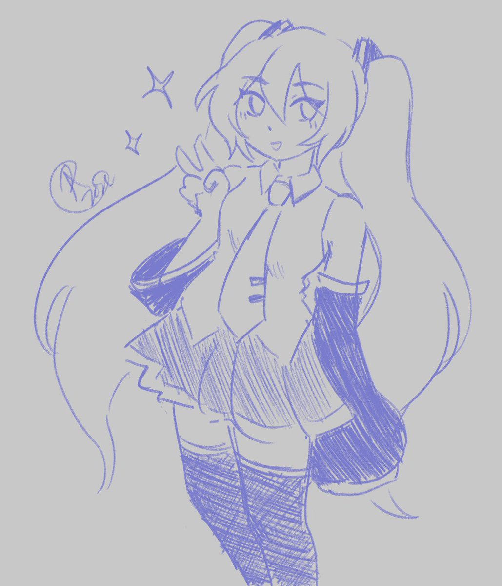 drawing vocaloid every day for 100 days until miku expo [day 1 &amp; day 2]