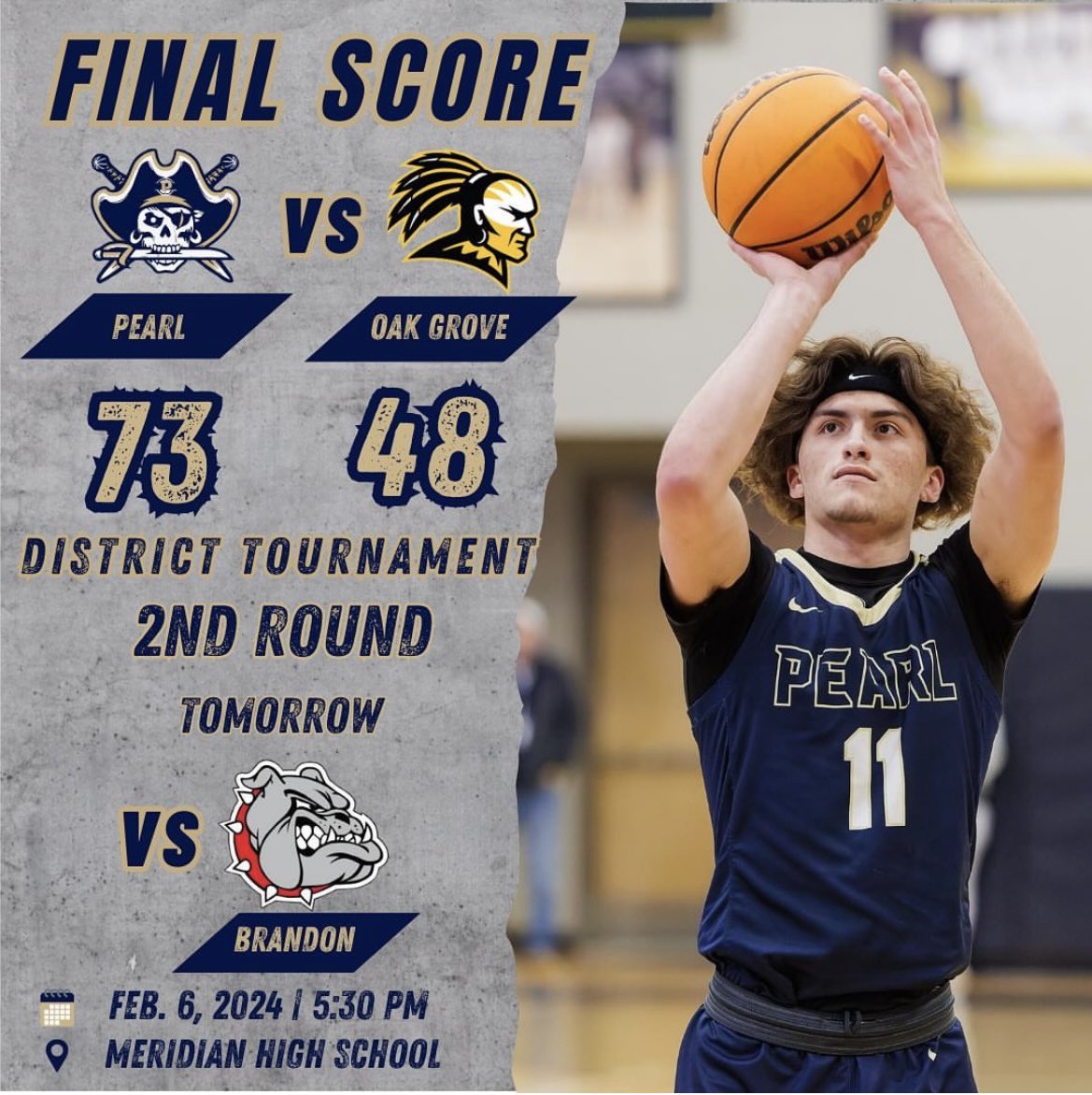 Pearl Pirate Men's Basketball tweet media