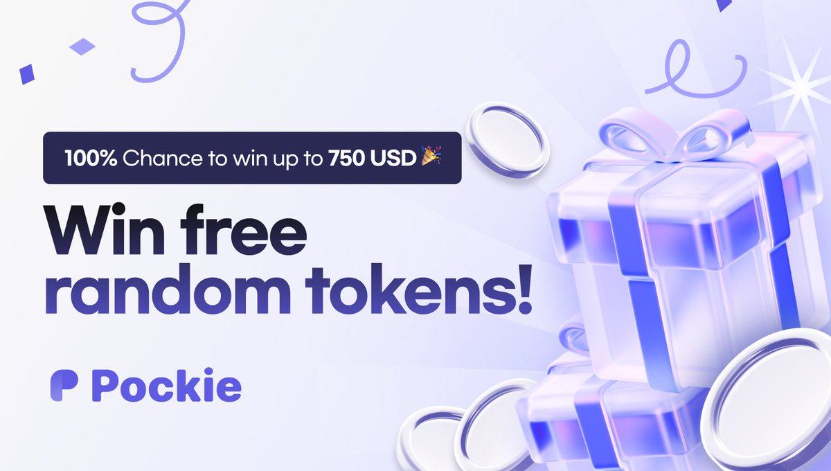 Pockie_io's tweet photo. Token giveaway event on Pockie! 💝

Install Pockie mobile and receive up to 750 USD in random tokens 💰
100% chance of winning for all!

Check out the event - https://t.co/wQAvaqaB0K https://t.co/9AE8qkuVKE