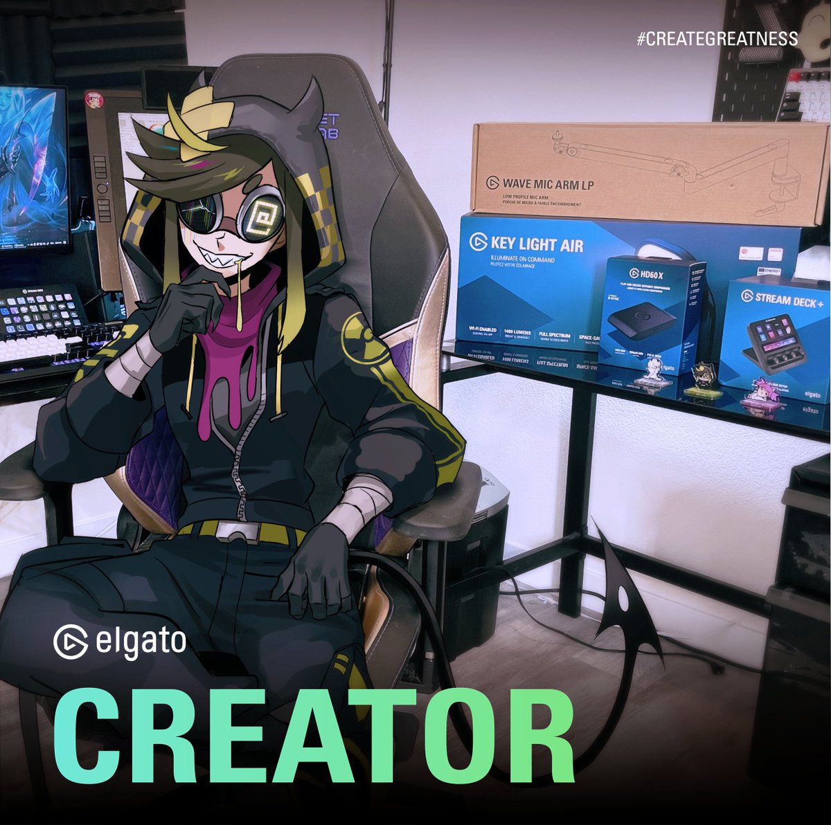 I'm excited to announce: I'm an #elgatoAmbassador ! Their products have been a core part of my workstation for years and I'm thankful that @elgato sent me even more gear to upgrade my setup and #creategreatness

If you need any, here's my affiliate link ⤵️
elgato.sjv.io/ffsade