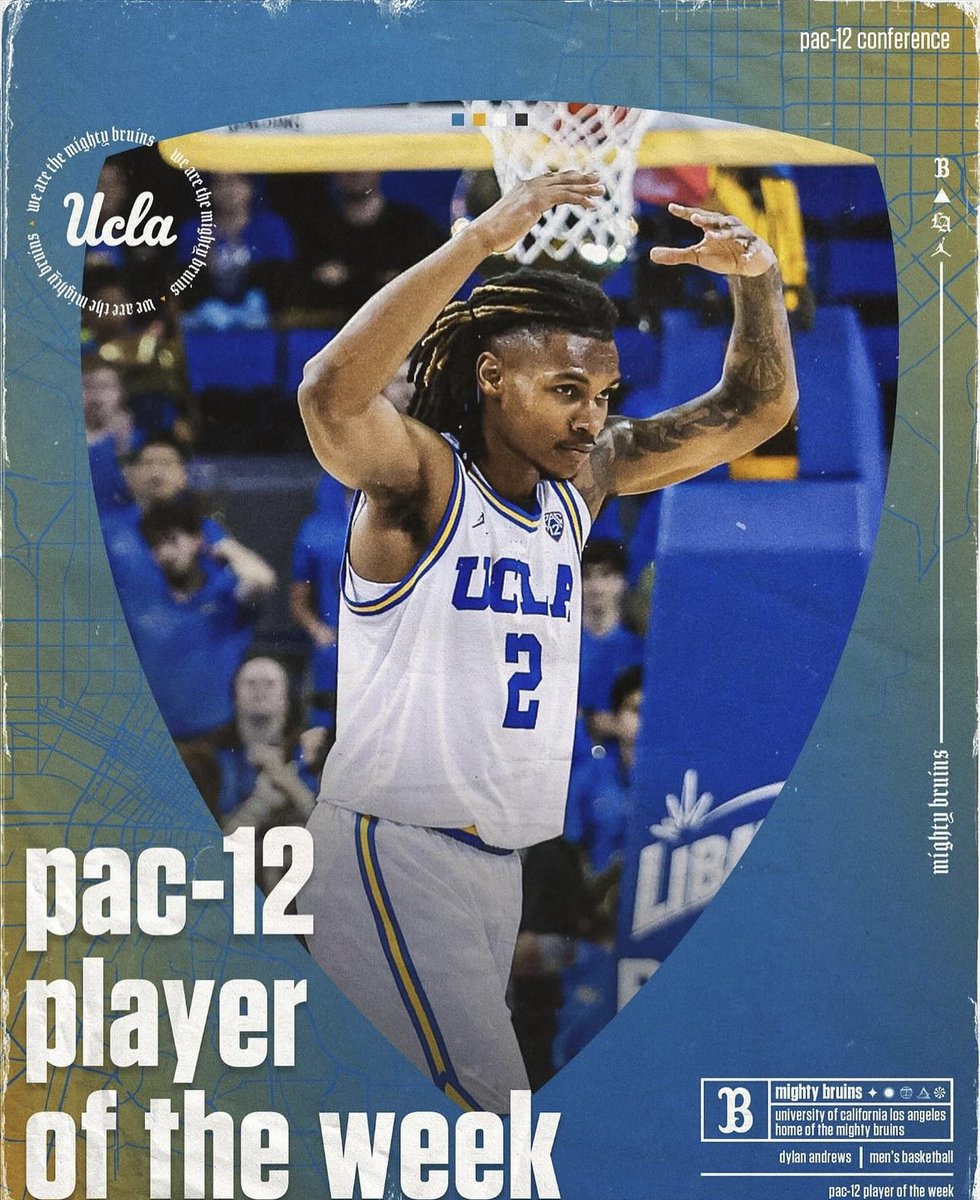 Compton_Magic's tweet photo. Dylan Andrews @UCLAMBB is the 
PAC 12 Player of the Week
@dylan_andrews4 💙 https://t.co/1mpbKoR7Xd