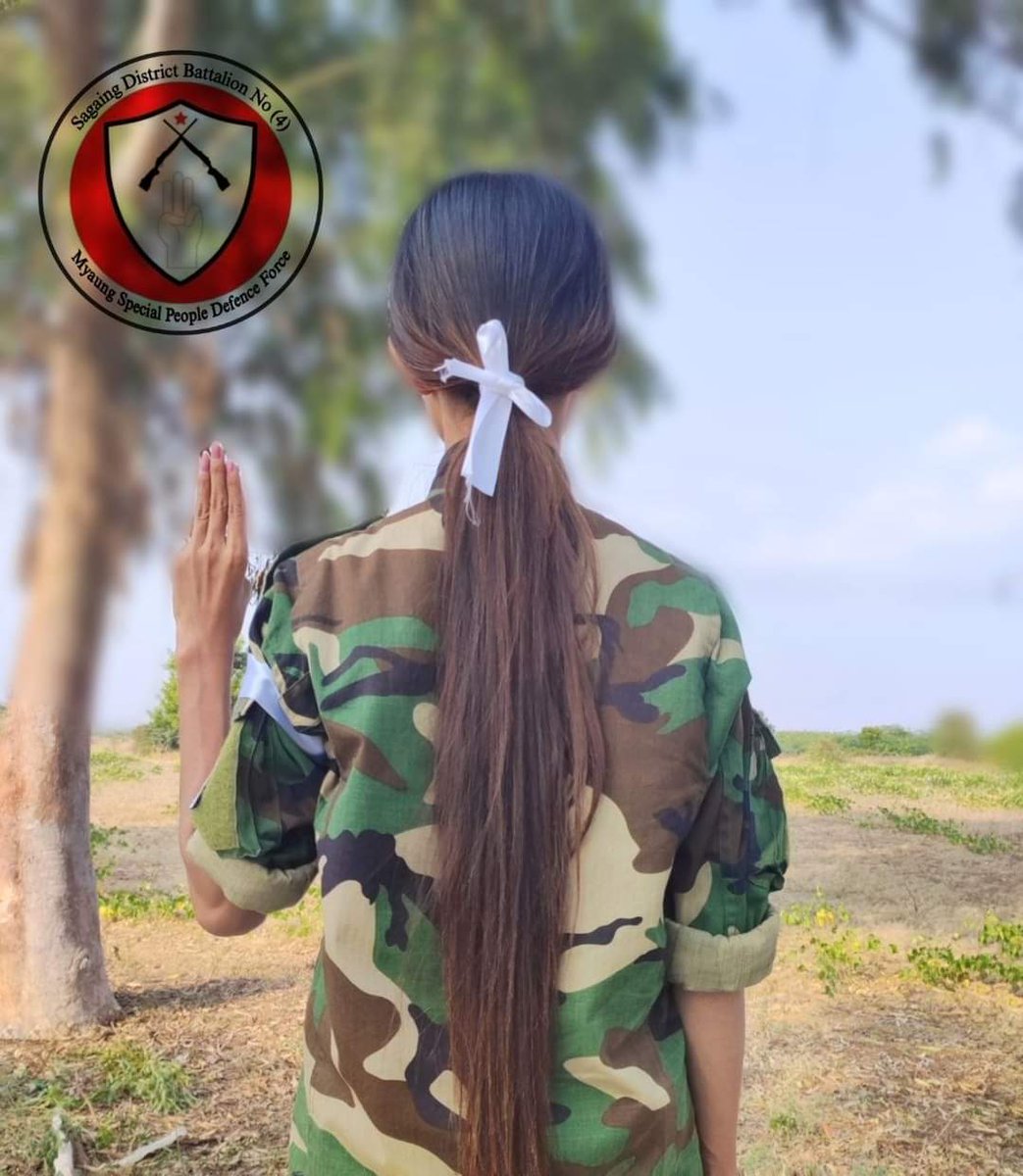 naingnaingaung's tweet photo. On February 1st, in Sagaing Region, comrades from the Myaung Township People's Defense Force participated in the #WhiteCampaign to commemorate three years under military coup.
#SpringRevolution_3rdAnniversary
#2024Feb6Coup
#WhatsHappeningInMyanmar https://t.co/d9u2Lwy3Cu