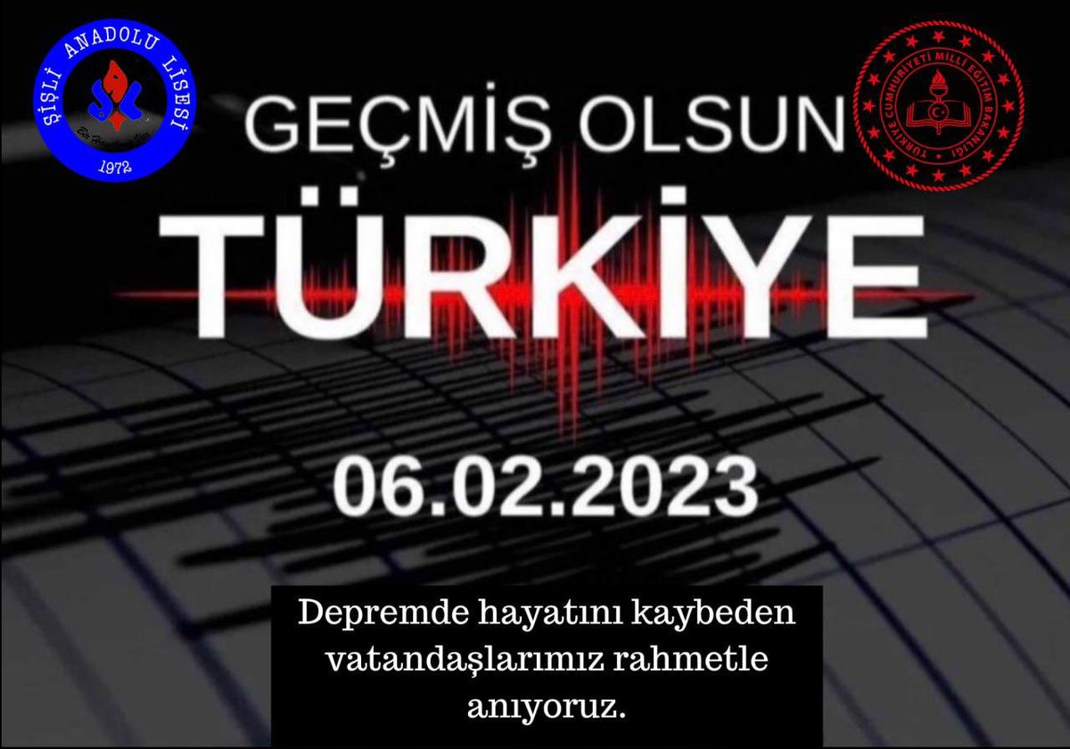 Depremde hayatını kaybeden vatandaşlarımızı rahmetle anıyoruz