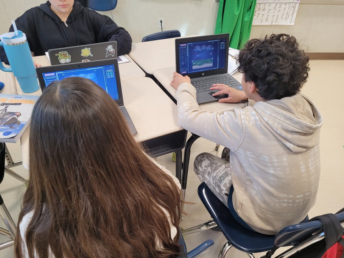 Students created rain, snow, and sleet using the weather simulator. #studentfirst #scienceclass #twig