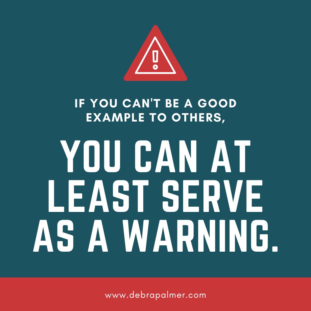 palmerdebra's tweet image. #goodexample #warning