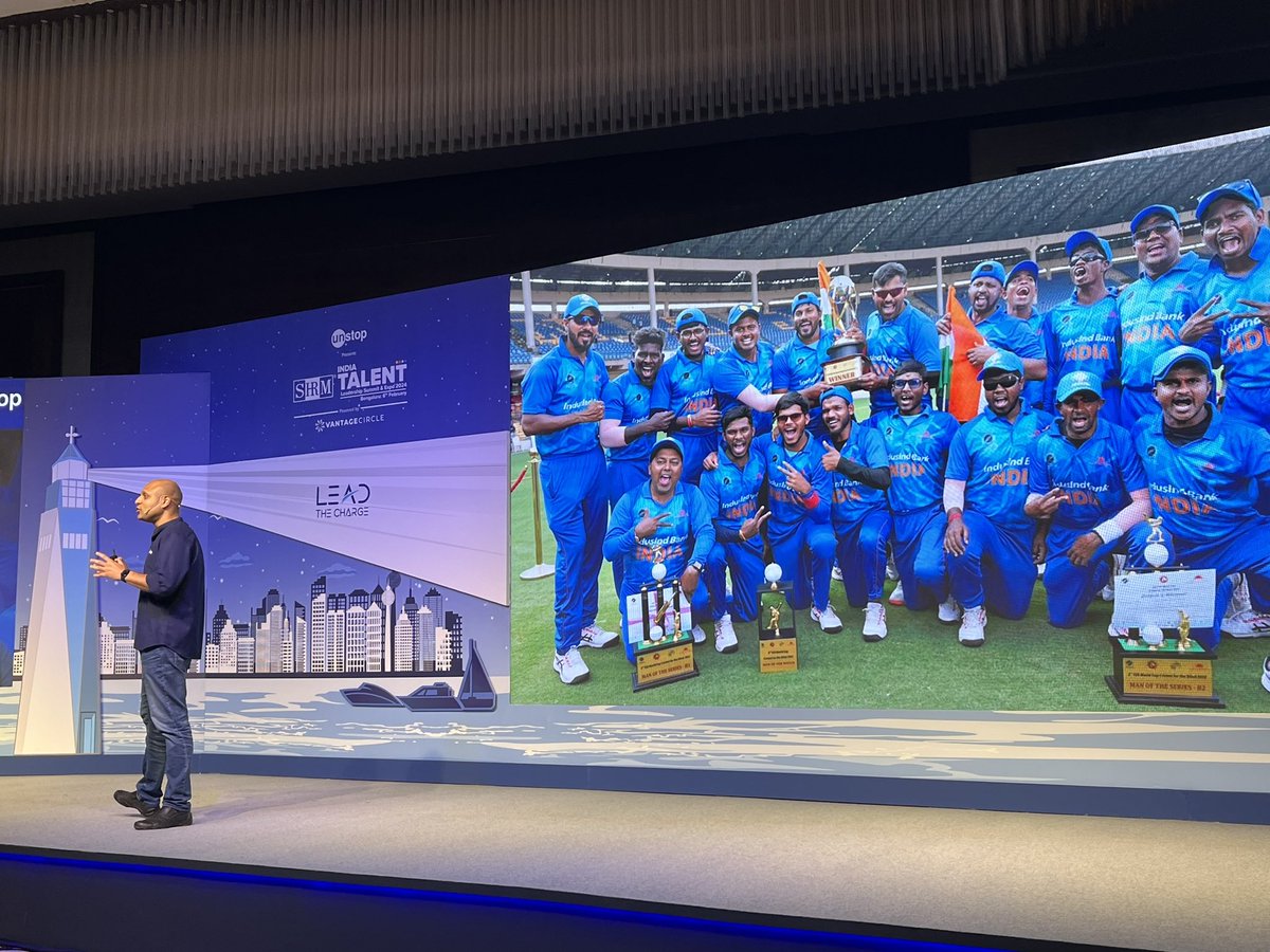 Great to see @Unstop_World’s Ankit Agarwal bringing #VICricket team’s achievement alongside the Indian men’s and women’s teams while talking about unlocking future of #Talent at #SHRMIndiaTalent with @SHRMindia