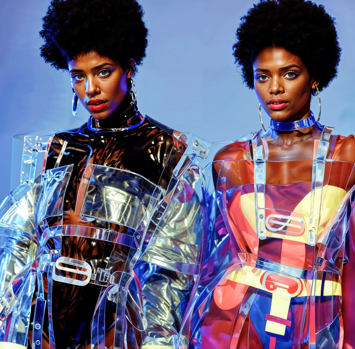 Lady_Light_Lsk's tweet image. Grand Rising fam ☀️☀️☀️ I Generated some fashion pieces with Dalle.2 some time in 2021, just enhanced them using @Magnific_AI love the result ❤️☀️❤️ #AIart #dalle2 #aifashion #AIArtwork #fashionart #aiartcommunity #ai