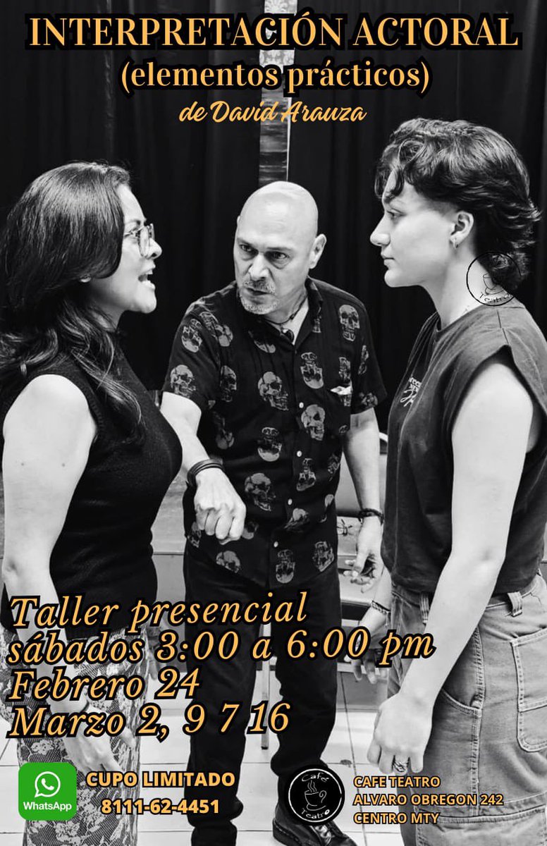 Los esperamos en Monterrey! #tallerdeactuacion #superacion