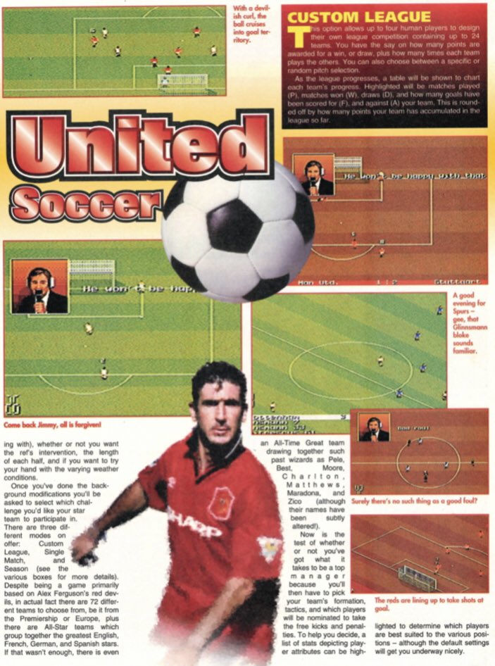 utd16bit's tweet image. Sadly a game that never made it out. Manchester United Championship Soccer on the Megadrive. It did get a release on the SNES and of course there’s the Amiga version. But never came to Sega’s machine #segapro #mufc #gtw