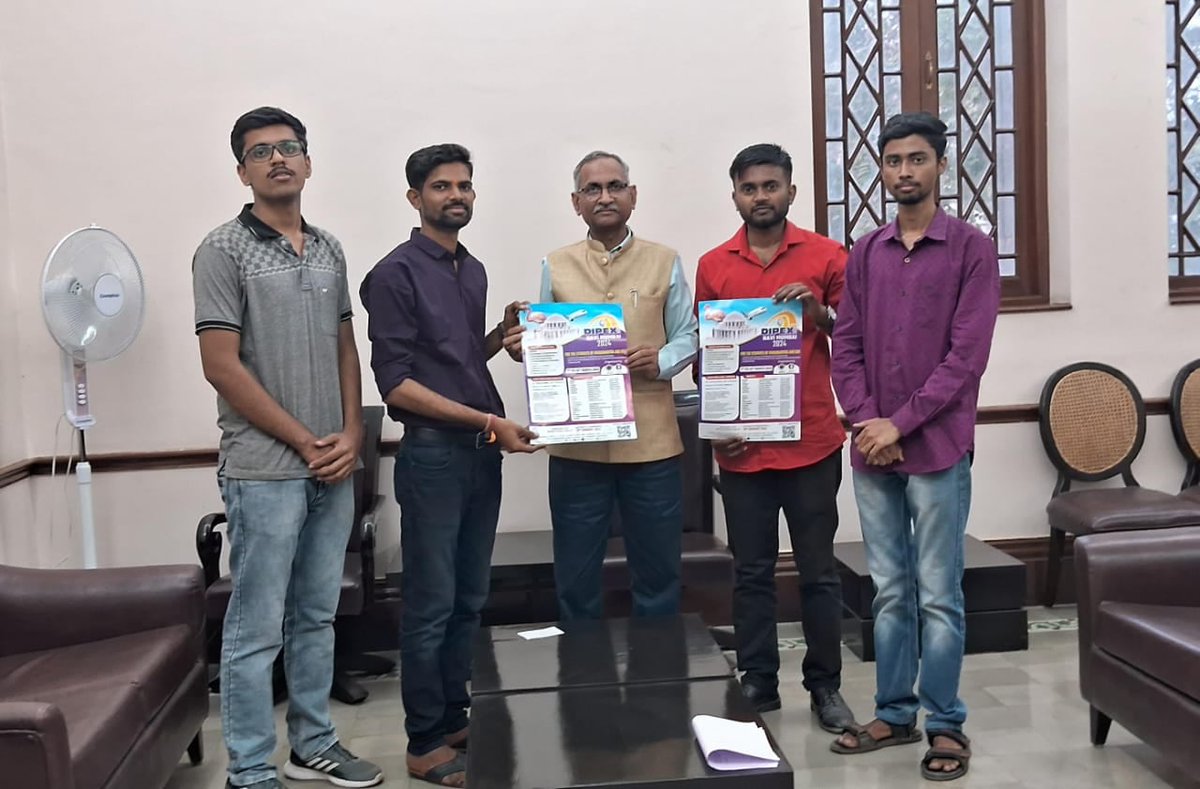 DIPEXofficial's tweet photo. On 5th February 2024, the 'Dipex' poster was inaugurated by Dr.Sunil Bhirud (Vice Chancellor,COEP TU) , Rushikesh Potdar (Dipex 2024 Convenor),   Sachin Parve(TSVK State Convenor), Sameer Wagh from Dipex Management committee ,Omkar Sinare(Tsvk Convenor,Pune Station Nagar) https://t.co/Gma9BLPaG7