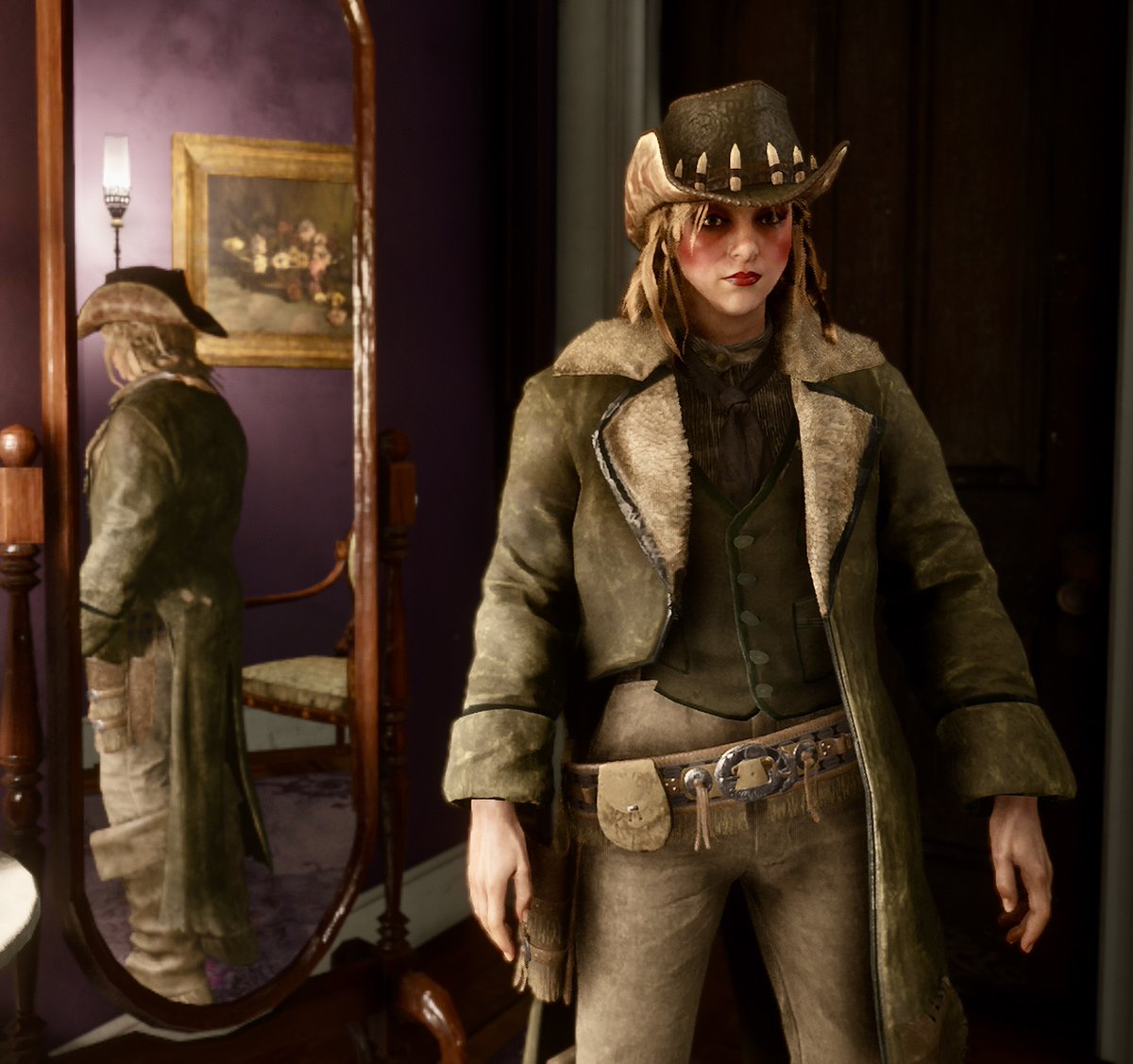 Last chance to get your hands on this quality outfit created by the talented #JermaineJey

twitch.tv/jermainejey

Catch them on #Twitch for some LIVE
#RedDeadOnline action

#RockstarGames