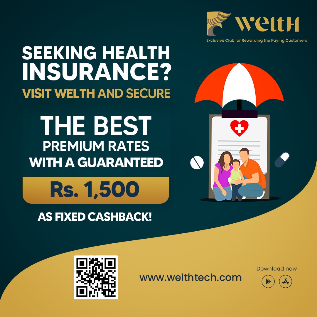 weltHtech's tweet photo. 🌟 Ensure your health is in safe hands with WeltH! 🌟 Dive into the world of comprehensive health insurance and grab the best premium rates around. Plus, get a guaranteed Rs. 1,500 cashback on your purchase. Don't wait for tomorrow.💸🩺 
.
.
#HealthInsurance #WeltH #🌈 https://t.co/1IdJ6cBTO1