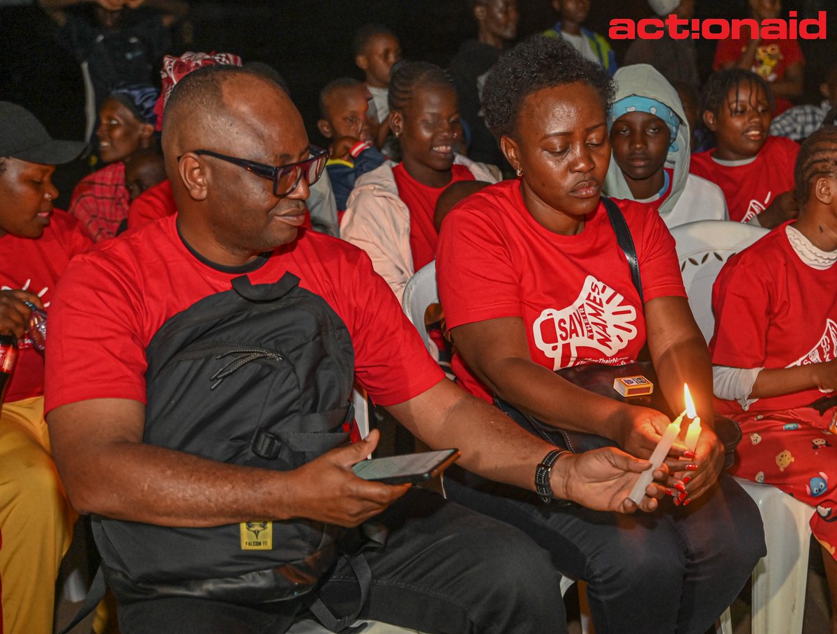 In Loving Memory of Sarah Musyoki 🕯️#Justice4Sarah 🕯️ #Iamsarah 🕯️ Last night, under a sky of solemn stars, a circle of unity formed in Kinyago, California in Nairobi County. The air was heavy with grief and the need for justice, as the leadership of ActionAid Kenya, led by our…