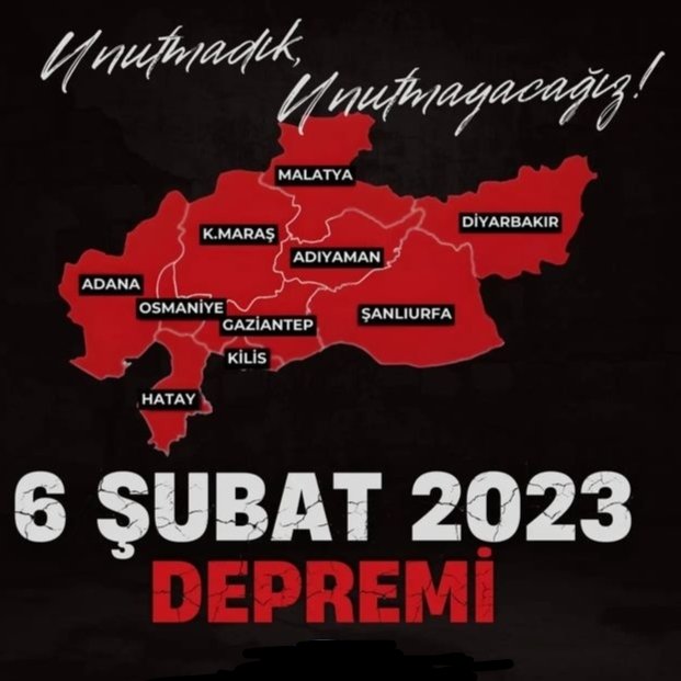 6 Şubat 2023 Saat 04.17 Çok Korkunç gürültü ve Sarsıntı ile uyandık ne yapacağımızı bilemedik
Sanki kıyametin antrenmanını yaptık.
RABBİM Bu acıyı bir daha yaşatmasın 
#AsrınFelaketi nden Asrın Dayanışmasina

#Gaziantep  #AsrınBirlikteliği 
 #Malatya  #Adıyamab
#MiraçKandili