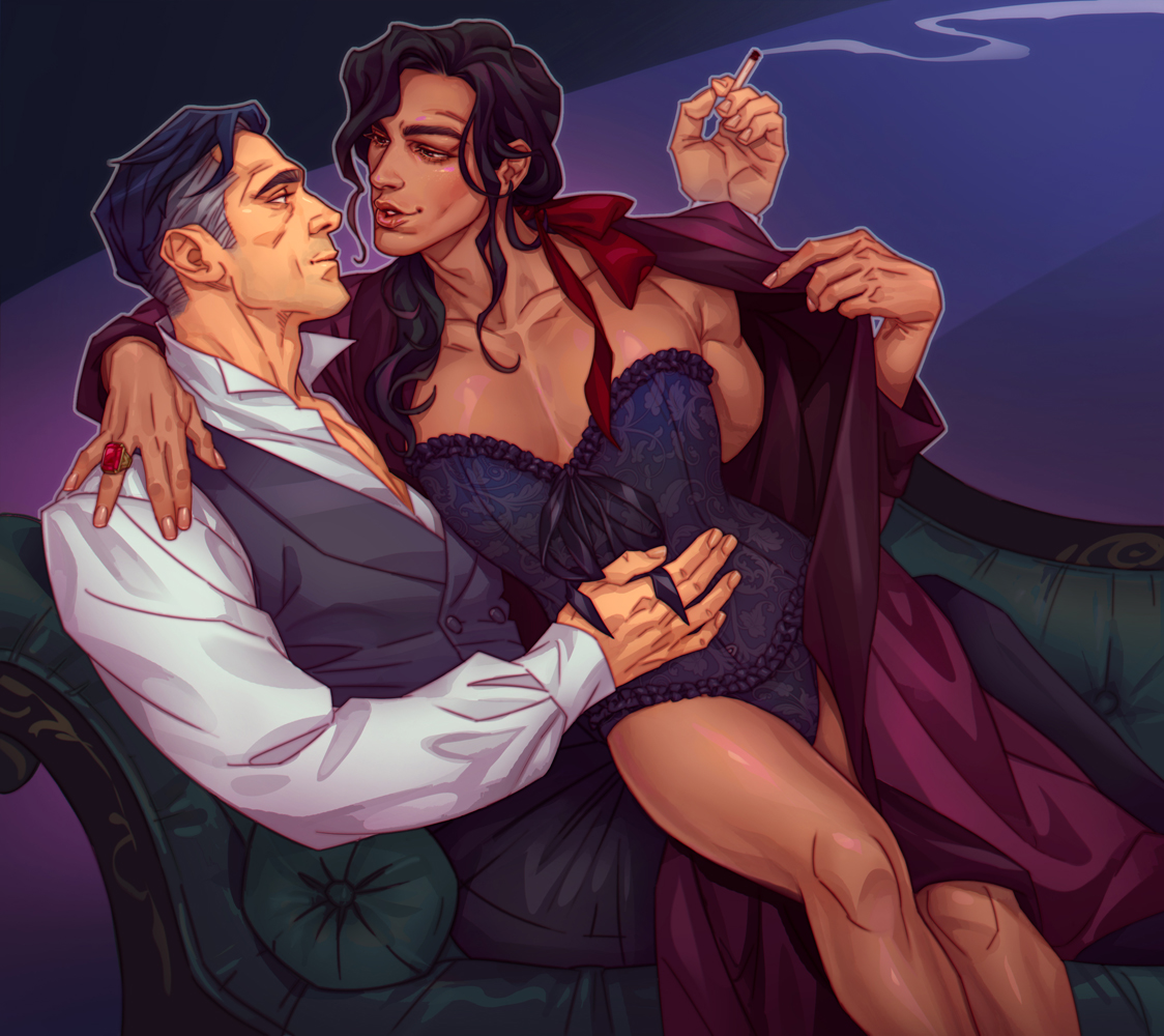 commission for lovely <a href="/deerlette/">NATMASSSSS🎄 ✨</a> ❤️💜❤️