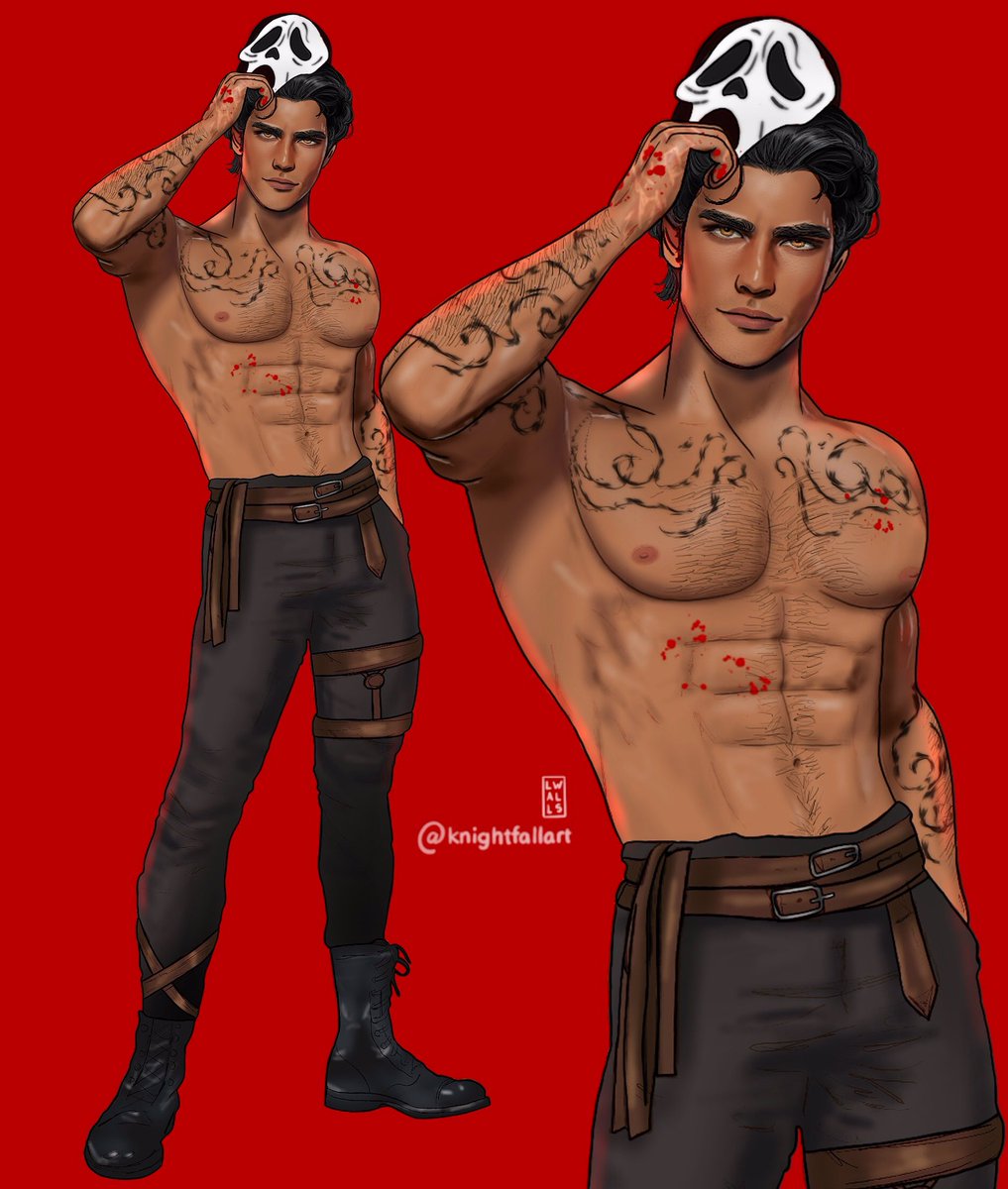 knightfallart's tweet photo. Azriel as ghostface? Yes please 🫡 (Patreon saw it first) art by me. https://t.co/MMSnPU3Eav
