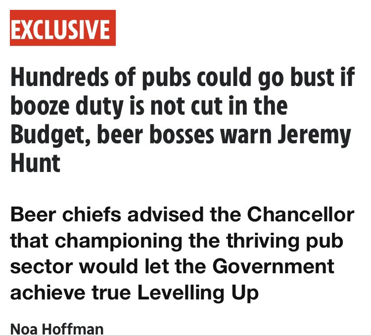 This is a downright lie by giant brewers @hoffman_noa ⬇️ A cut to #beerduty has negligible impact on #pubs (& is rarely passed on to #publicans) but funnels millions instantly to global breweries 🤬 Pubs are at risk without DIRECT support - a #VATcut on all sales. #SaveOurPubs