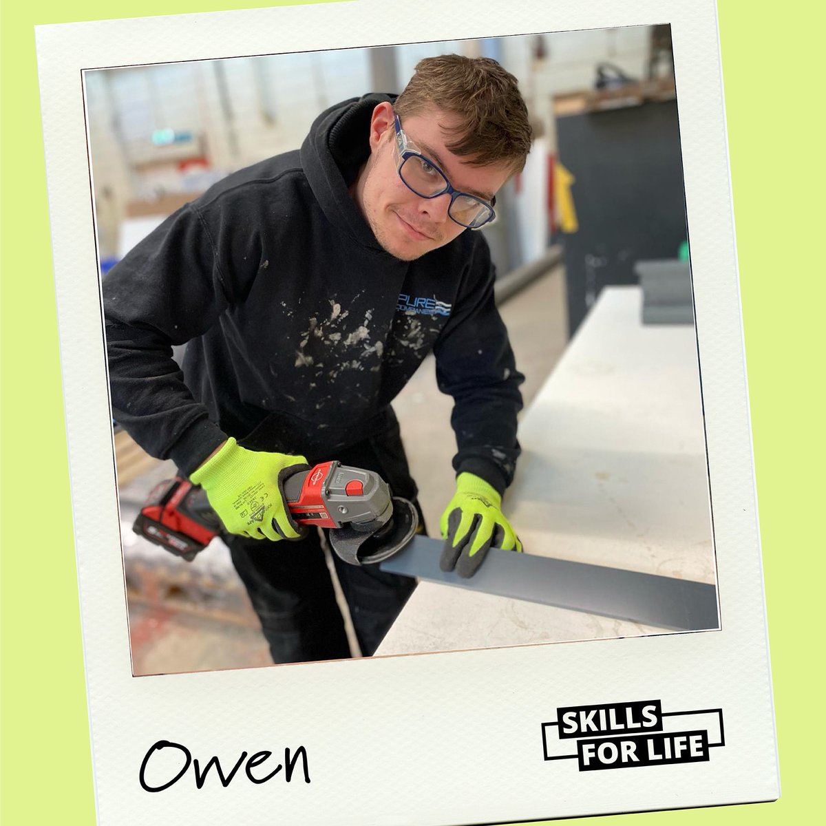PureLabsUK's tweet photo. *** National Apprenticeship Week ***

Meet Owen, our Apprentice Sheet Metal Technician.

Since joining Pure in September 2021, his days have been filled with folding and assembling ducting.

"I love being part of the Pure team and the friendly vibes."

#NAW2024 #SkillsForLife https://t.co/1aAnIvY9Vj