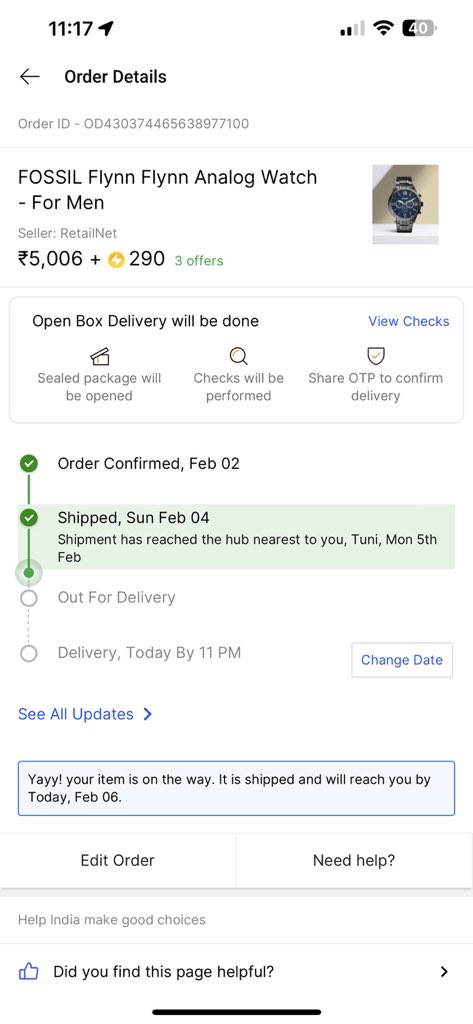 chintubhanu's tweet image. There isn’t mentioned about #openboxdelivery while ordering the product. But after ordering it shows it is an open box delivery. What if we notice any damage a day later?? @Flipkart @flipkartsupport Same thing happened with my previous order and got no support till now!