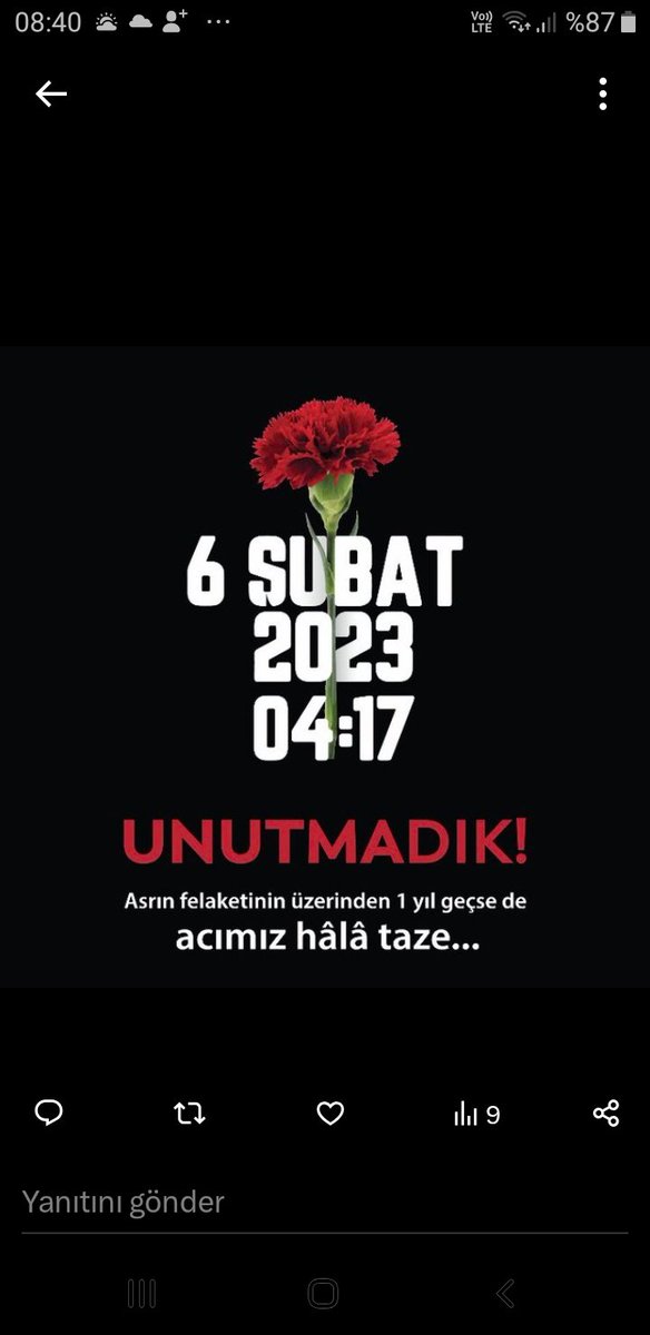 Bazı acılar unutulmaz.
Unutmadık,Unutmayacağız !
#6subat2023 😔