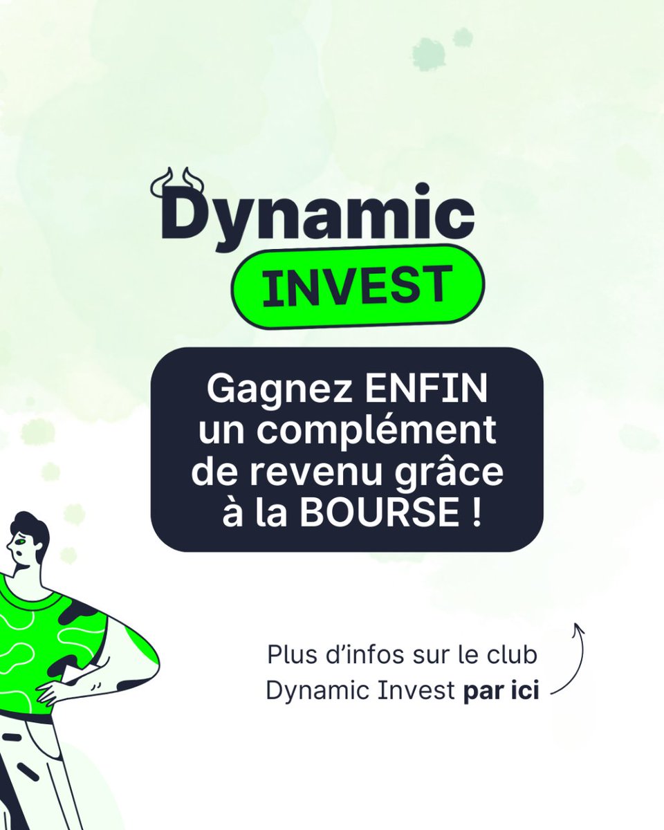 RicardoInvest_'s tweet photo. Gagnez enfin un complément de revenu grâce à la bourse 💸

👉 Rejoignez le club privé Dynamic Invest 🔥

Ne manquez plus une seule opportunité d'investissement en bourse pour 99€/mois !

Pour rejoindre le club Dynamic Invest 👉 https://t.co/8lmhVjCdpj https://t.co/McXdC333dC