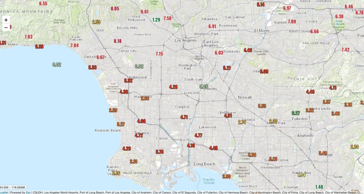 MyRadarWX's tweet image. Thread on the #AtmosphericRiver event slamming #California – some key changes are taking place with the system.

For starters, Los Angeles downtown has another 1.5 to 2.5 inches of rain coming, leading to widespread 8 inch totals.

The city averages 2.99" of rain during February.