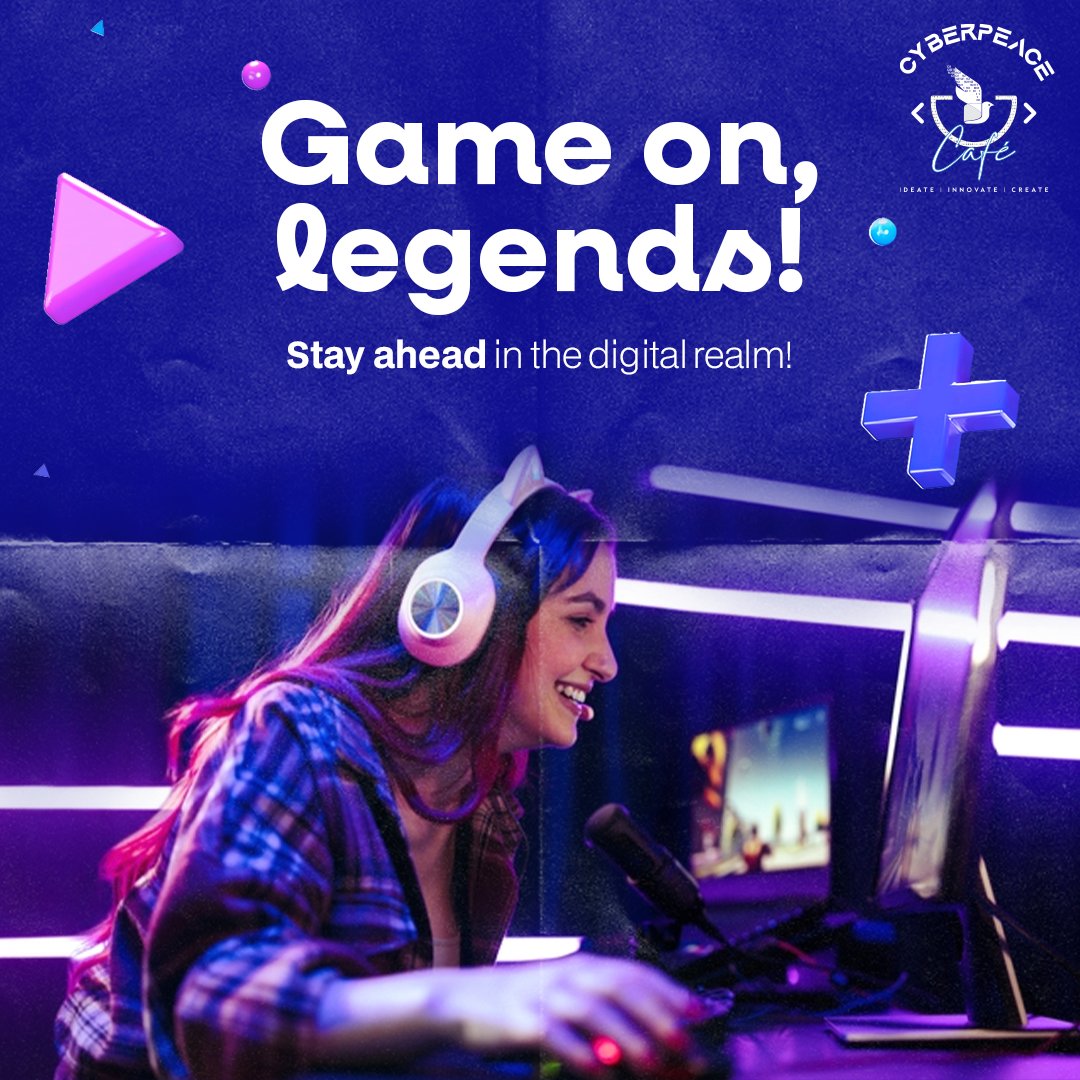 Together, We Game!

Whether you're a seasoned pro or a curious newbie, CyberPeace Cafe welcomes you to join the fun.

Game on, legends!
.
.
.
.
#GamingForAll #TogetherWeRise #DigitalGuardians #GameOnSecure #CyberWarriors #CyberPeace☮️ #cyberpeacecafe  #TechTreats