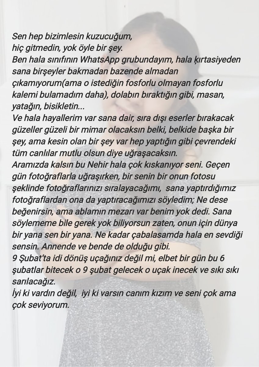 #isiasortakdavamız
#isiasemsaldavaolaca 
Sen hep bizimlesin canım kızım...