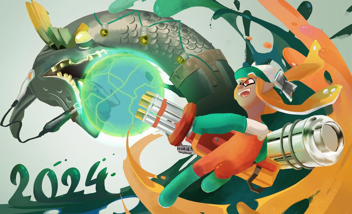 YYchencu's tweet photo. Splatoon3 龙年大吉
#Splatoon #スプラトゥーン https://t.co/Mzyua28let