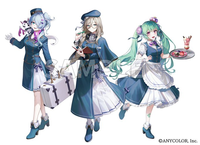#NIJISANJI_EN より、ホテルをテーマにしたグッズにてアイア アマレさん、エリーラ ペンドラさん、フィナーナ 竜宮さんのビジュアルを担当させていただきました!よろしくお願いいたします。 