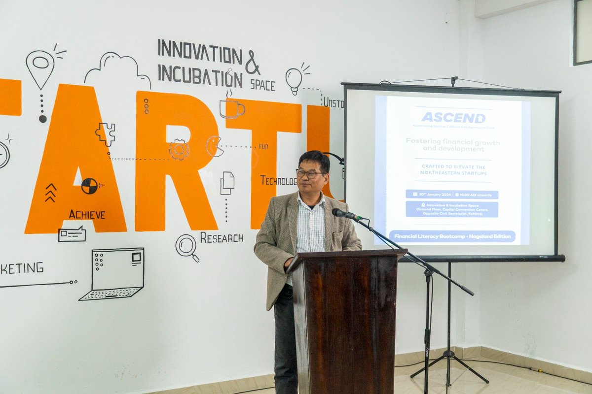 startupindia's tweet photo. Shri A Temjen, Director, Department of Industries & Commerce, Govt of Nagaland applauded #ASCEND initiative by #StartupIndia, #DPIIT for being instrumental in accelerating startup growth story in #Nagaland.
#NorthEastStartups #IndianStartups #NagalandStartups #StartupWorkshop https://t.co/ex8UtJu0Qe